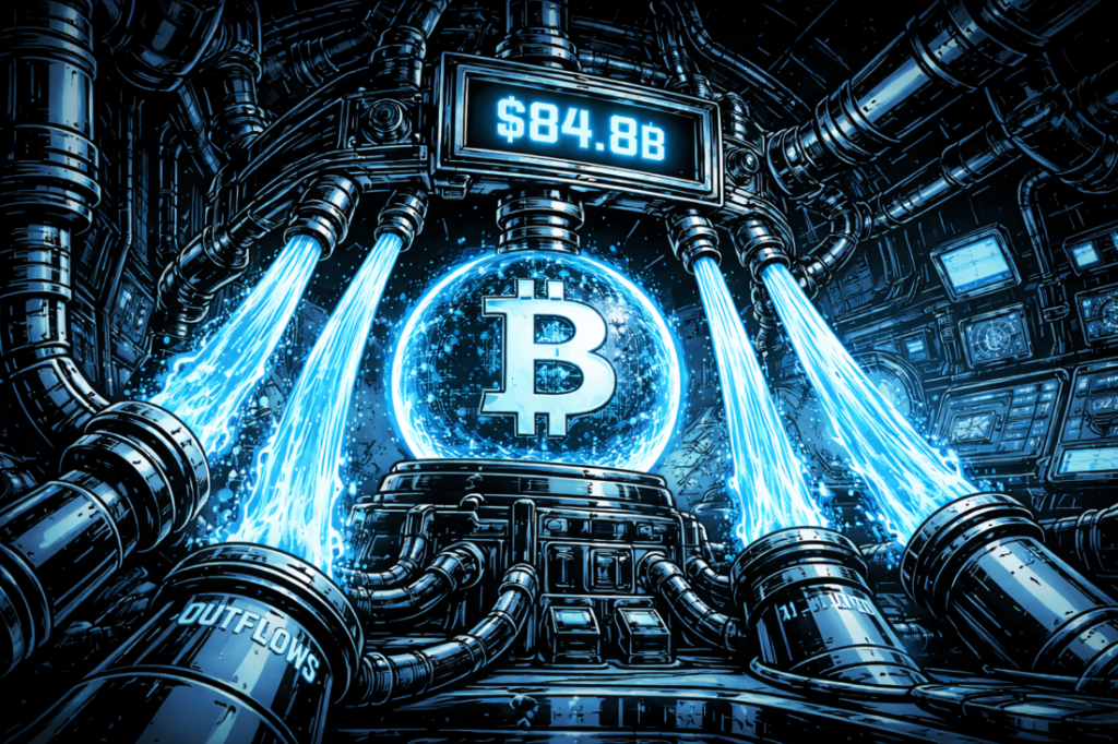 Bitcoin ETF Assets Fall to $84.8B as Institutional Outflows Weigh on Crypto Funds
