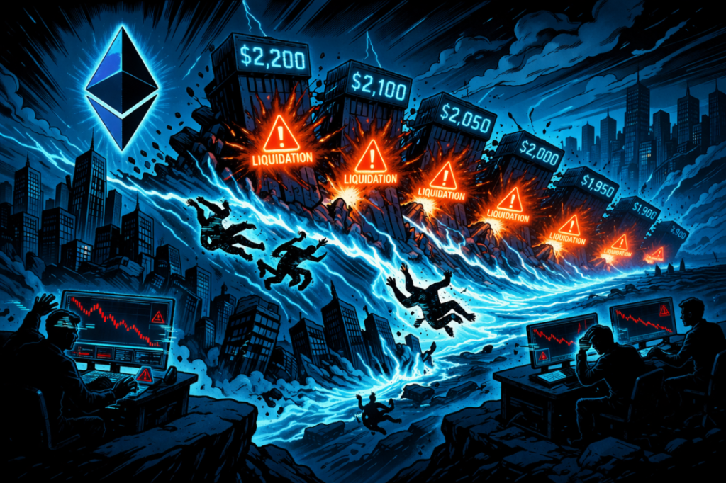 Ethereum Caught Between Long and Short Squeeze Zones as Liquidation Risks Build