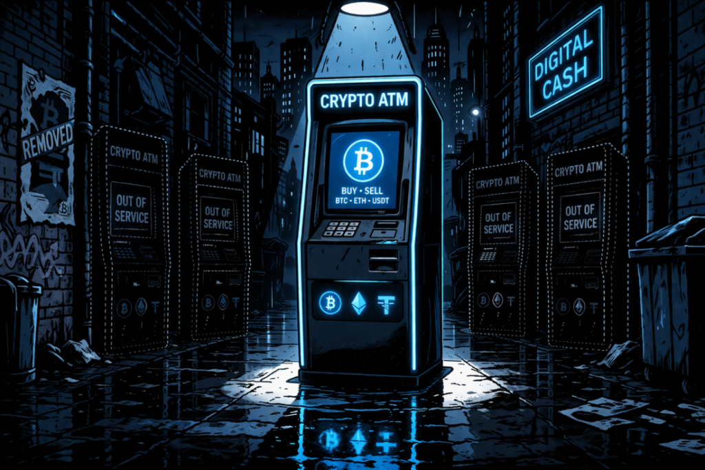 Global Crypto ATM Network Shrinks Slightly Despite Early-Year Additions