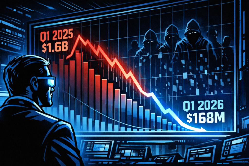 Crypto Hacks Drop to $168M in Q1 2026, Down Sharply From Last Year – Cryptocurrency Market Analysis | Digital Financial News