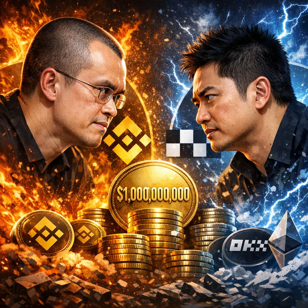 Rivalry Reignites: $1 Billion Showdown Unfolds Between Binance And OKX Founders – Cryptocurrency Market Analysis | Digital Financial News
